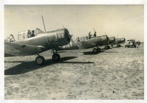 Consolidate Vultee BT13 lined Up